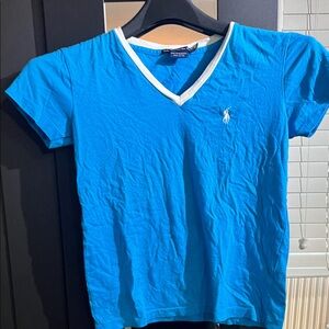 Ralph Lauren Sport Blue Tee with White Accents